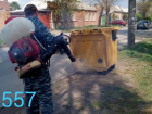 В Таганроге дезинфицируют мусорные контейнеры