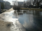 Улица Дзержинского  в Таганроге превращается в болото