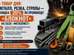  Товар дня: Металл, резка, стропы — скидка 20%