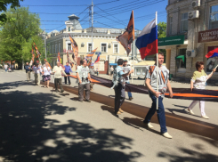 Под громкий крик из мегафона нодовцы прошли по центральной улице Таганрога