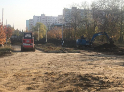 В парке 300-летия Таганрога полным ходом идут работы