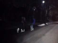 Опасные игры таганрогских школьников на ночной дороге