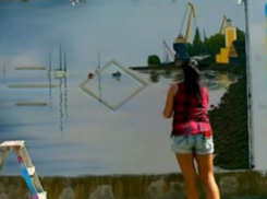 В чудесные картины превращается серые заборы Таганрога