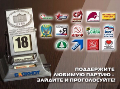 Сегодня читатели «Блокнота Таганрога» могут выбрать одну партию из 14 участниц предвыборной гонки