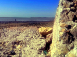 В Таганроге - сгон воды. Море отступило на десяток метров