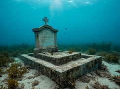 Человеческие останки с кладбища попадают в воды Таганрогского залива