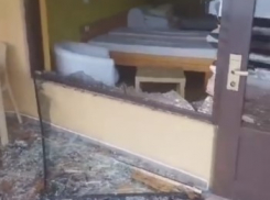 Видео с места падения БПЛА под Таганрогом