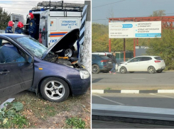 2 аварии на одном месте произошли на въезде в Таганрог за утро