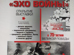 Таганрожцев приглашают на открытие выставки «Эхо войны»