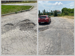 Власти Таганрога ищут владельца разбитой дорожной сети по пер. 1-му Новому 