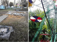 Ушла эпоха: в Таганроге демонтировали старое колесо обозрения