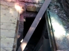 В Таганроге после сноса гаражей остались жуткие катакомбы