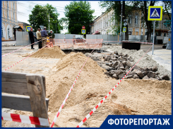 Как продвигается ремонт улицы Петровской увидела фотокорреспондент «Блокнот Таганрог»
