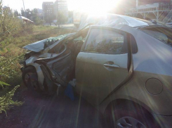 Иномарка из Московской области не поделила дорогу с деревом в Таганроге