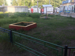 В Таганроге забытый депутатом сквер «Эльдорадо» наполняется только травой и торгашами