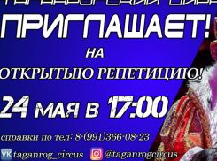 Открытая репетиция  в цирке Таганрога