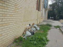 Красивый «Светофор» в Таганроге «облагородили» мусорными мешками