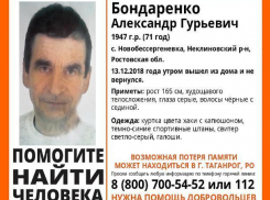 На Дону ведутся поиски 71-летнего Александра Бондаренко