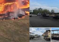 В Сети появились новые кадры пожара под Таганрогом в ЖК «Авиатор»