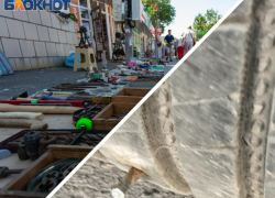 Из-за «блошиного рынка» у автомобиля таганроженки пострадали колёса