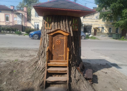 В Таганроге на месте срубленного дерева сделали арт-объект