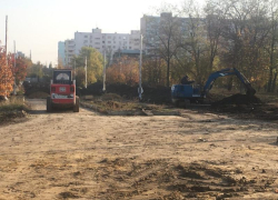 В парке 300-летия Таганрога полным ходом идут работы