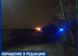Подобно маяку, горит ярким пламенем свалка Таганрога