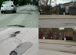 «Зато раскудахтались о туризме»: из-за зияющих ям у Домика Чехова водители вынуждены ездить по левой стороне 