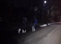 Опасные игры таганрогских школьников на ночной дороге