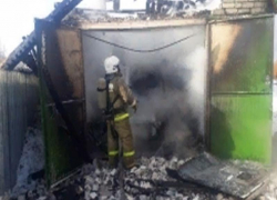 При пожаре в Таганроге погиб человек