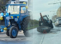 «По полям, по полям», - сразу 2 трактора привлекли внимание таганрожцев