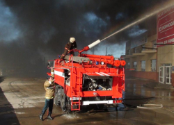 В Таганроге горело нежилое здание