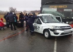 На трассе М-4 в ДТП попал автобус «Москва-Таганрог»