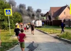 В Таганроге на жилой частный дом упал беспилотник