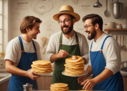 Блины не переворачиваются? Ученые объяснили, как правильно их подбрасывать с помощью законов физики