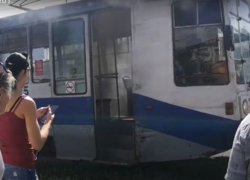 В Таганроге в трамвае случился пожар