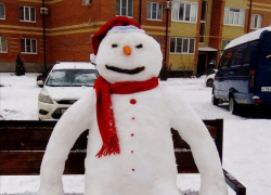 Снеговички-симпатяги на таганрогских просторах