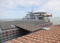 В марте в Таганрог привезут понтоны для плавучего причала 