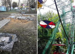 Ушла эпоха: в Таганроге демонтировали старое колесо обозрения
