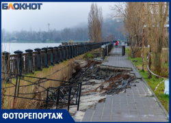В каком состоянии Пушкинская набережная спустя месяц после урагана в Таганроге