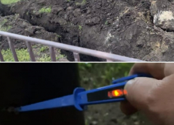 После обращения в прокуратуру демонтировали столб, который бил током в парке им. 300-летия Таганрога