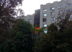 В Таганроге на Западном горела квартира
