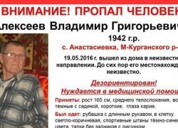 Под Таганрогом пропал 73-летний пенсионер