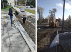 Северная площадь в Таганроге: благоустройство идёт семимильными шагами 