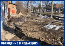 "Синара" при прокладке и оборудовании путей уничтожила тротуар 