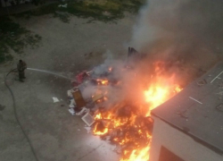 В Таганроге начали гореть свалки