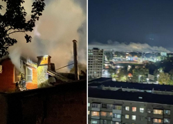  В Таганроге произошёл крупный пожар по ул. Транспортной