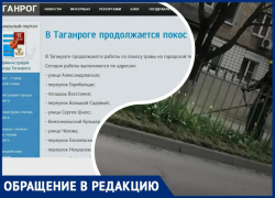 Отчёты и реальность: таганрожцы показали, как идёт покос травы по улице Чехова