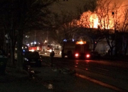 Пожар в центре города потушили спустя два часа