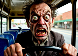 "Когда ну очень спешишь": таганрогский маршрутчик летел так быстро, что облил людей грязью